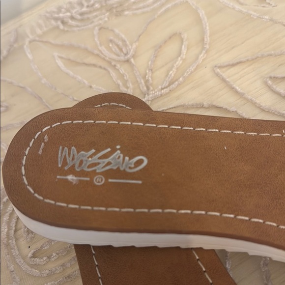 Embellished White Slide Sandals - Picture 5 of 6